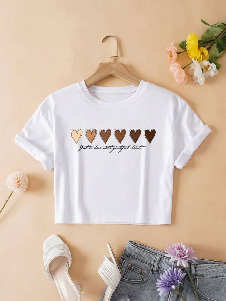 Aahwan Women's Cotton Blend Crop Top ( White )