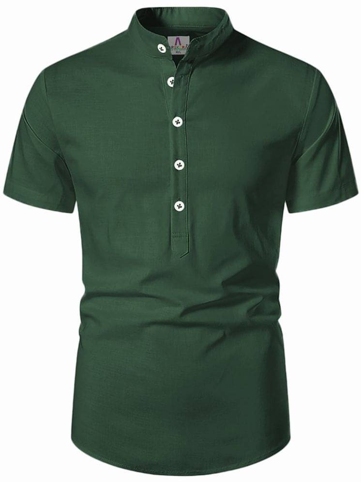     			Apektra Green Cotton Men's Regular Kurta ( Pack of 1 )
