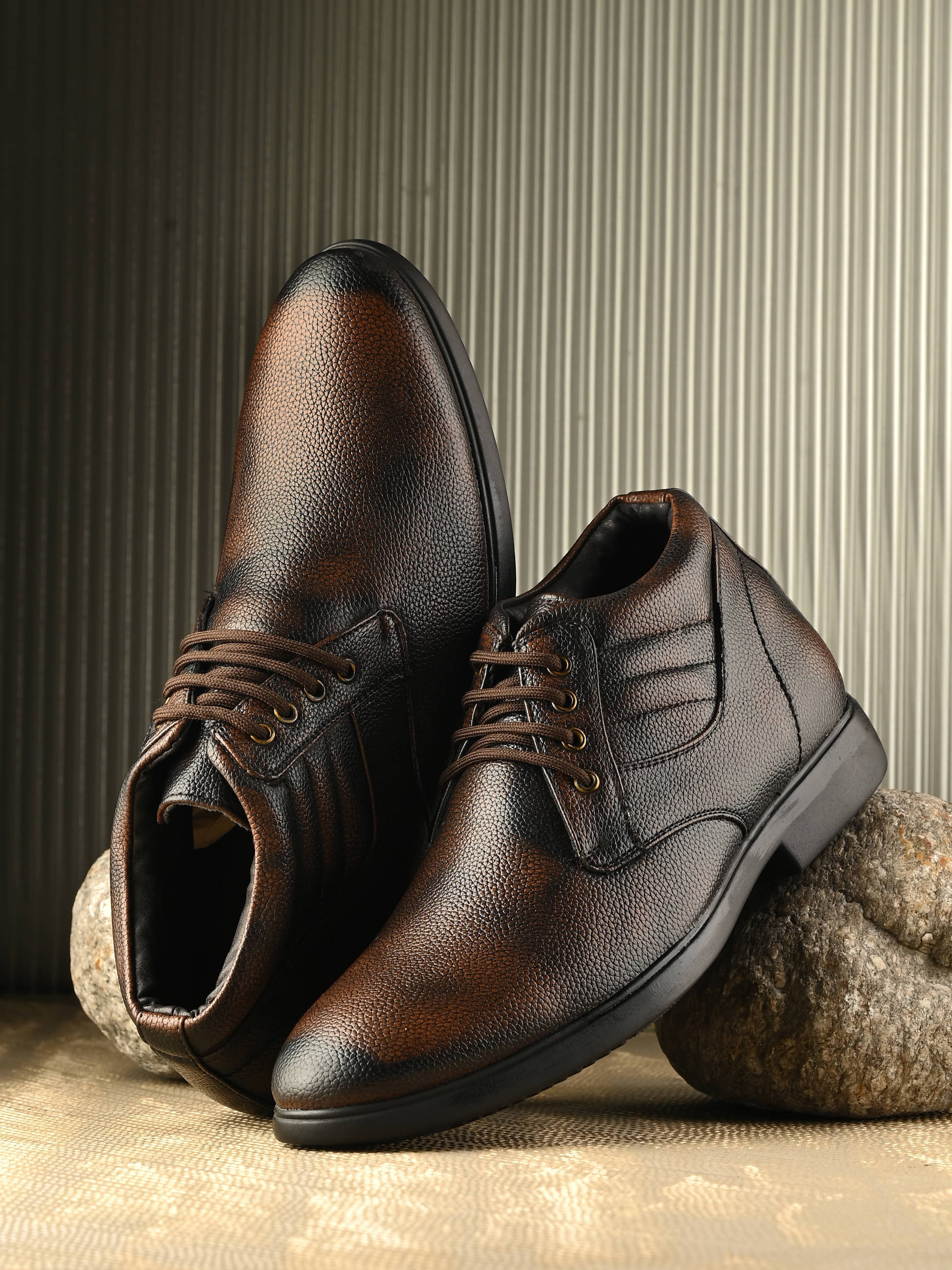     			Bucik Brown Men's Formal Boots