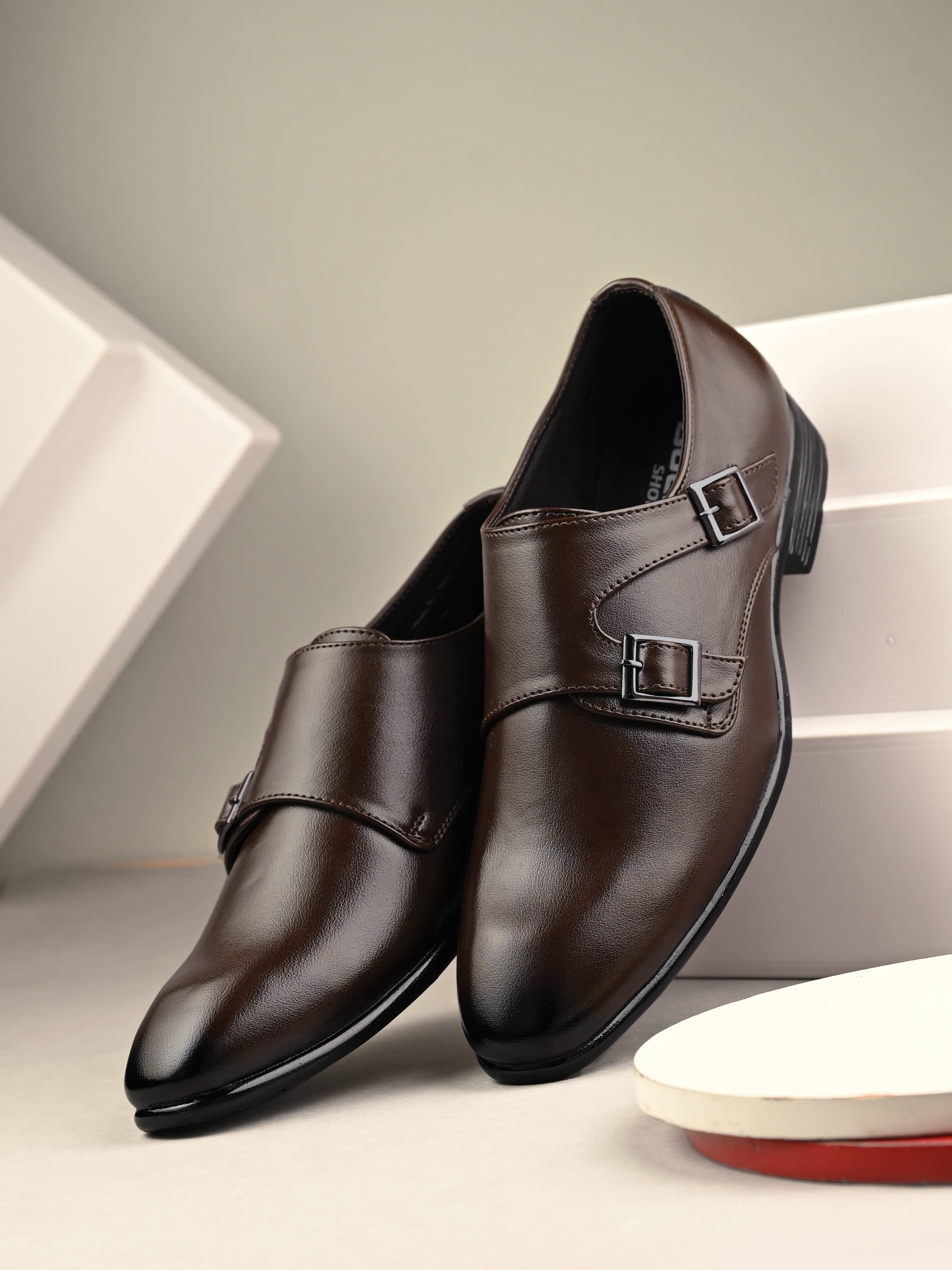 Bucik Black Men's Monk Strap Formal Shoes - Formal Shoes | Buy online on ZillyBuy