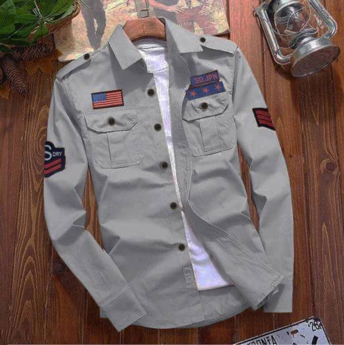 CAT BUNNY Cotton Blend Regular Fit Solids Full Sleeves Men's Casual Shirt - Grey ( Pack of 1 ) CAT BUNNY Cotton Blend Regular Fit Solids Full Sleeves Men's Casual Shirt - Grey ( Pack of 1 )