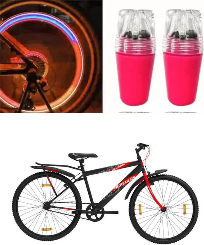 Cycle Fancy Tyre Light,Tyre Valve Cap (Multicolor, Pack Of 2) For Wildrock IC Cycle Fancy Tyre Light,Tyre Valve Cap (Multicolor, Pack Of 2) For Wildrock IC