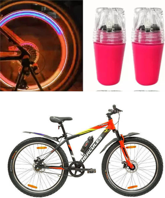 Cycle Fancy Tyre Light,Tyre Valve Cap (Multicolor, Pack Of 2) For FX300 Cycle Fancy Tyre Light,Tyre Valve Cap (Multicolor, Pack Of 2) For FX300