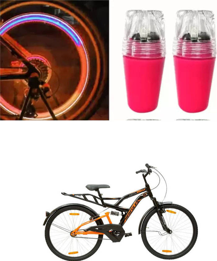 Cycle Fancy Tyre Light,Tyre Valve Cap (Multicolor, Pack Of 2) For ATOM ZX 26T Cycle Fancy Tyre Light,Tyre Valve Cap (Multicolor, Pack Of 2) For ATOM ZX 26T