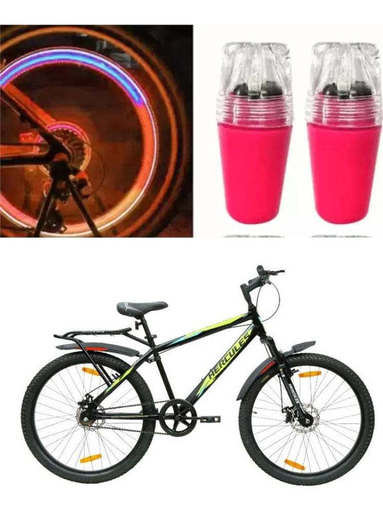     			Cycle Fancy Tyre Light,Tyre Valve Cap (Multicolor, Pack Of 2) For Streetcat Pro with Dual Disc