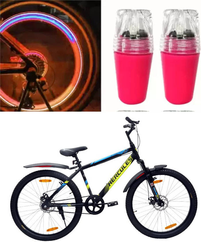 Cycle Fancy Tyre Light,Tyre Valve Cap (Multicolor, Pack Of 2) For Streetcat Pro HT DX2 Cycle Fancy Tyre Light,Tyre Valve Cap (Multicolor, Pack Of 2) For Streetcat Pro HT DX2