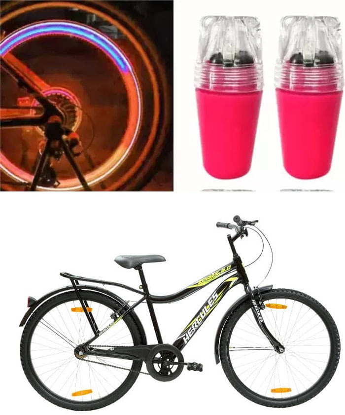 Cycle Fancy Tyre Light,Tyre Valve Cap (Multicolor, Pack Of 2) For Sparx RF Cycle Fancy Tyre Light,Tyre Valve Cap (Multicolor, Pack Of 2) For Sparx RF