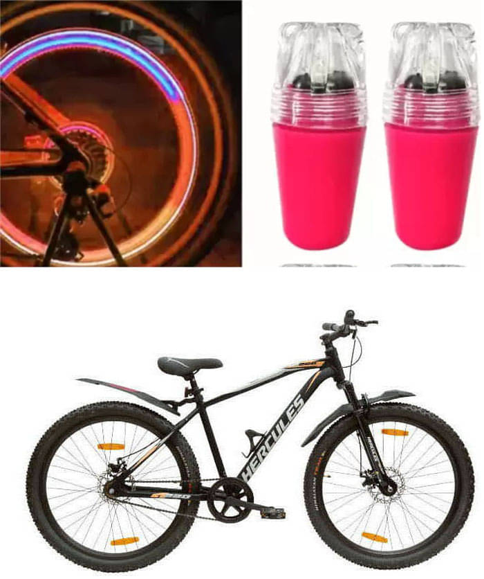     			Cycle Fancy Tyre Light,Tyre Valve Cap (Multicolor, Pack Of 2) For A220