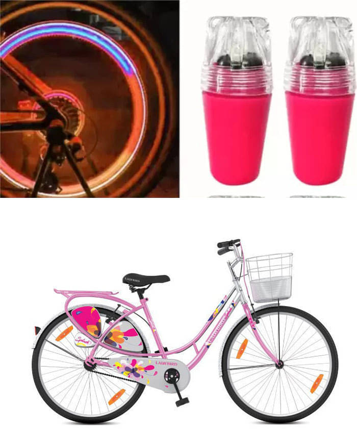 Cycle Fancy Tyre Light,Tyre Valve Cap (Multicolor, Pack Of 2) For Ladybird Splash Cycle Fancy Tyre Light,Tyre Valve Cap (Multicolor, Pack Of 2) For Ladybird Splash