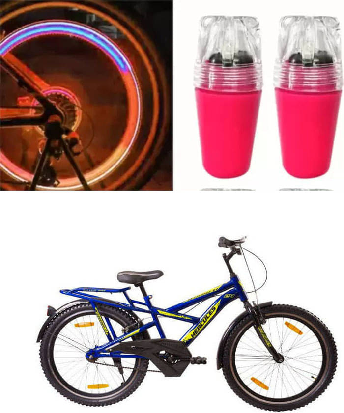 Cycle Fancy Tyre Light,Tyre Valve Cap (Multicolor, Pack Of 2) For Kombat Pro RF Cycle Fancy Tyre Light,Tyre Valve Cap (Multicolor, Pack Of 2) For Kombat Pro RF