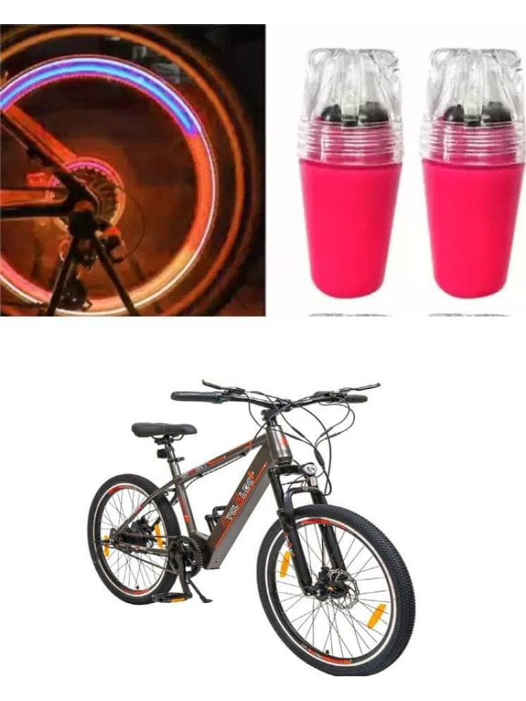     			Cycle Fancy Tyre Light,Tyre Valve Cap (Multicolor, Pack Of 2) For CONNECT II 26T