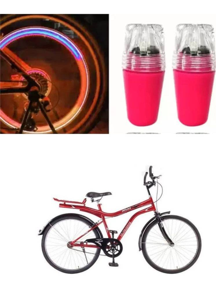     			Cycle Fancy Tyre Light,Tyre Valve Cap (Multicolor, Pack Of 2) For  FALCON 26T