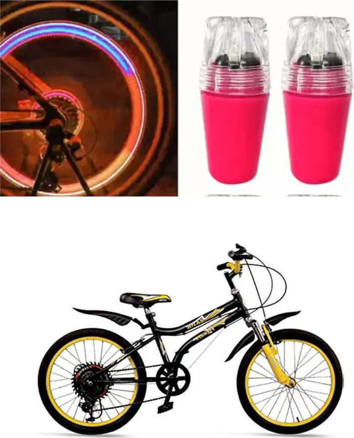 Cycle Fancy Tyre Light,Tyre Valve Cap (Multicolor, Pack Of 2) For Humpty 20T Cycle Fancy Tyre Light,Tyre Valve Cap (Multicolor, Pack Of 2) For Humpty 20T