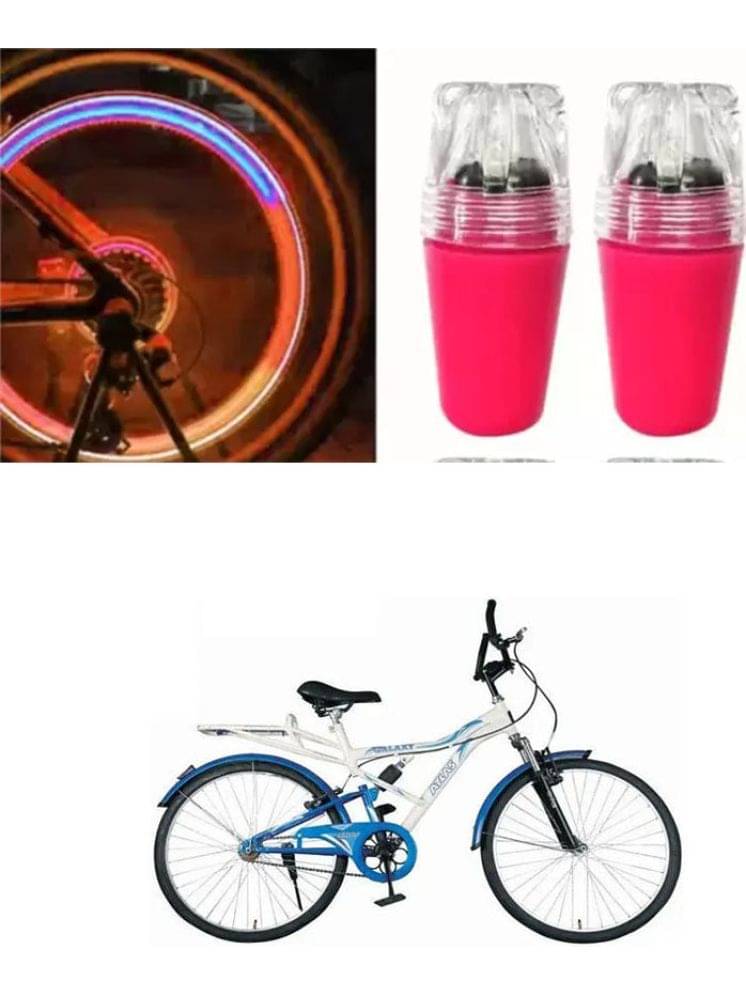     			Cycle Fancy Tyre Light,Tyre Valve Cap (Multicolor, Pack Of 2) For  Galaxy Dshox 26T