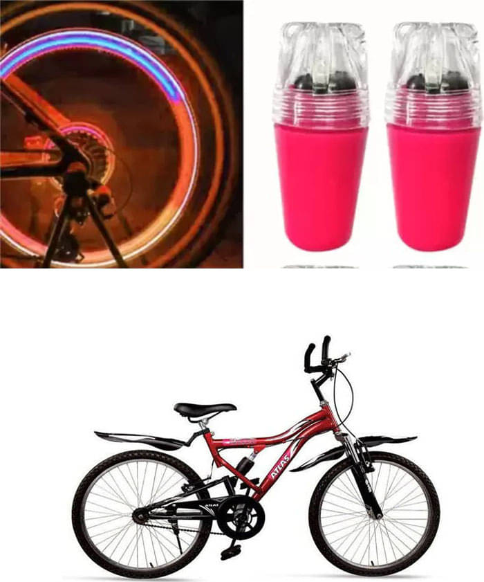 Cycle Fancy Tyre Light,Tyre Valve Cap (Multicolor, Pack Of 2) For Galaxy 24T Cycle Fancy Tyre Light,Tyre Valve Cap (Multicolor, Pack Of 2) For Galaxy 24T