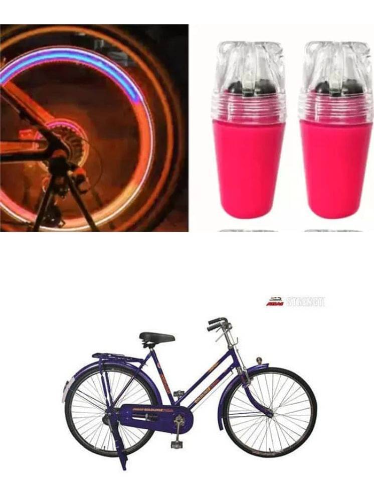Cycle Fancy Tyre Light,Tyre Valve Cap (Multicolor, Pack Of 2) For Goldline Plus 5560 Cm Cycle Fancy Tyre Light,Tyre Valve Cap (Multicolor, Pack Of 2) For Goldline Plus 5560 Cm
