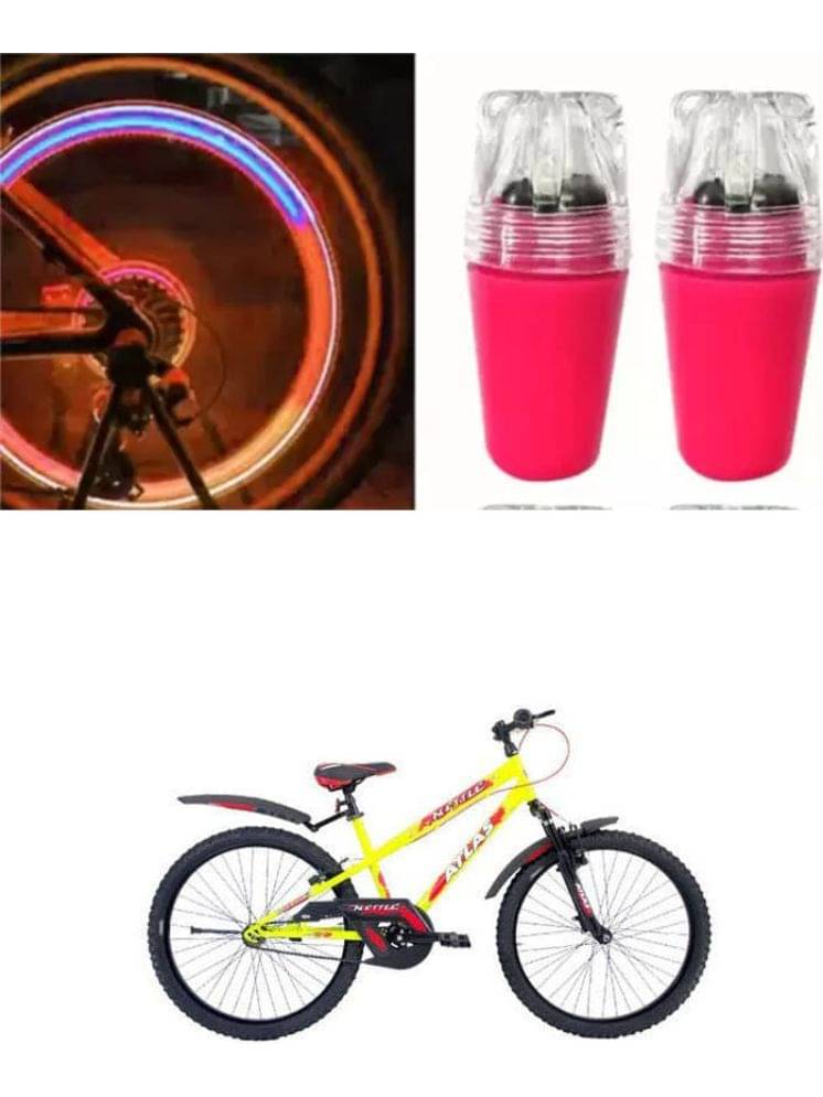 Cycle Fancy Tyre Light,Tyre Valve Cap (Multicolor, Pack Of 2) For Split F Shox 26T Cycle Fancy Tyre Light,Tyre Valve Cap (Multicolor, Pack Of 2) For Split F Shox 26T