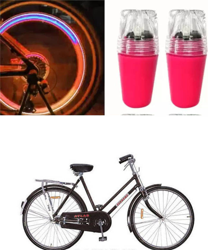 Cycle Fancy Tyre Light,Tyre Valve Cap (Multicolor, Pack Of 2) For SUPREME 50 CM Cycle Fancy Tyre Light,Tyre Valve Cap (Multicolor, Pack Of 2) For SUPREME 50 CM