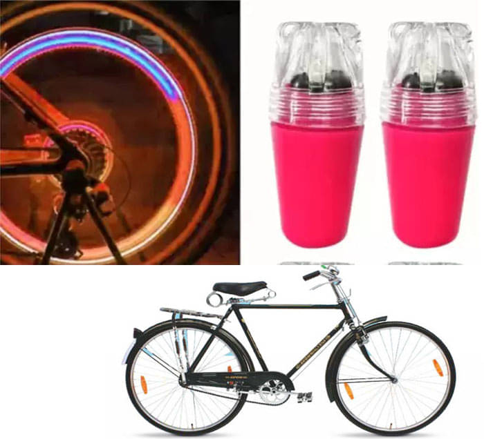 Cycle Fancy Tyre Light,Tyre Valve Cap (Multicolor, Pack Of 2) For ROYAL 5 STAR Cycle Fancy Tyre Light,Tyre Valve Cap (Multicolor, Pack Of 2) For ROYAL 5 STAR