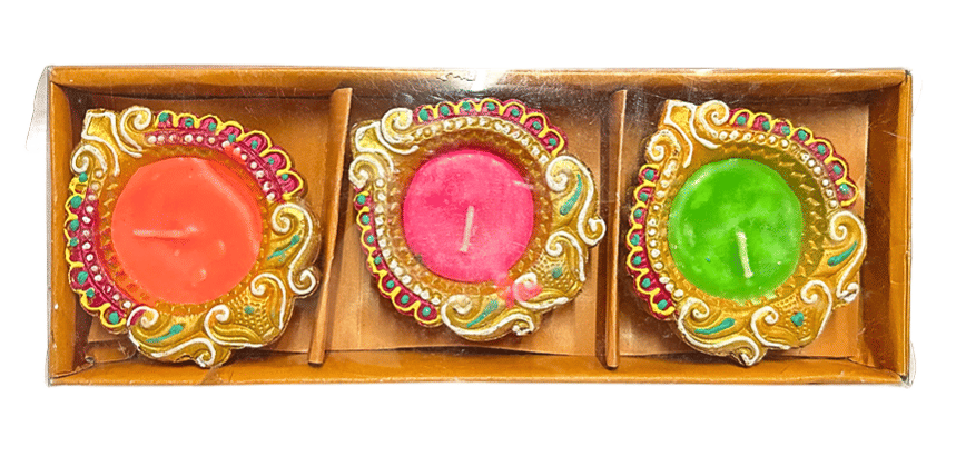     			Dynore Porcelain Floor Diya - Pack of 3