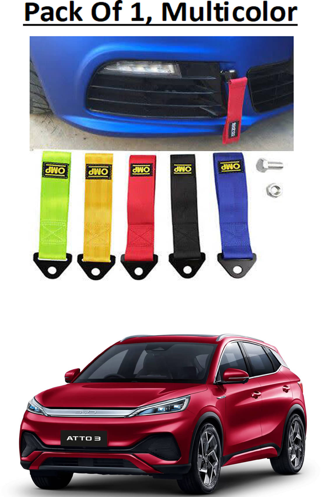     			Etradezone Strap Towing Cable 5 Assorted