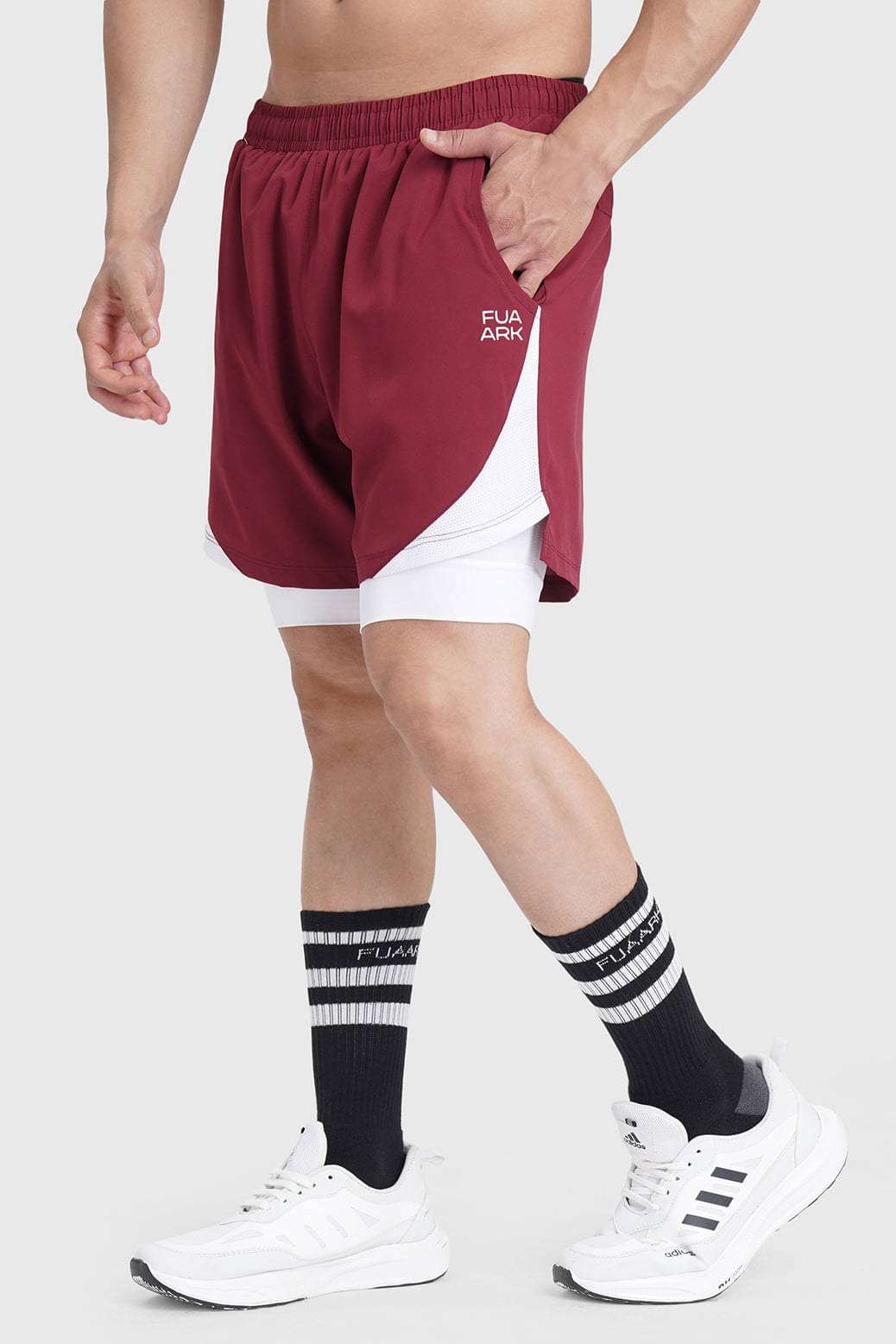 Fuaark Maroon Polyester Men's Running Shorts ( Pack of 1 ) Fuaark Maroon Polyester Men's Running Shorts ( Pack of 1 )