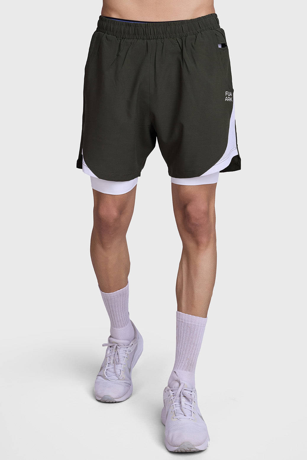 Fuaark Olive Polyester Men's Running Shorts ( Pack of 1 ) Fuaark Olive Polyester Men's Running Shorts ( Pack of 1 )
