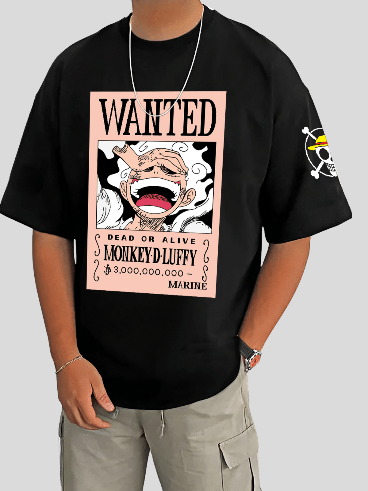 MANLINO Pack of 1 Cotton Blend Oversized Fit Men's T-Shirt ( Black ) MANLINO Pack of 1 Cotton Blend Oversized Fit Men's T-Shirt ( Black )