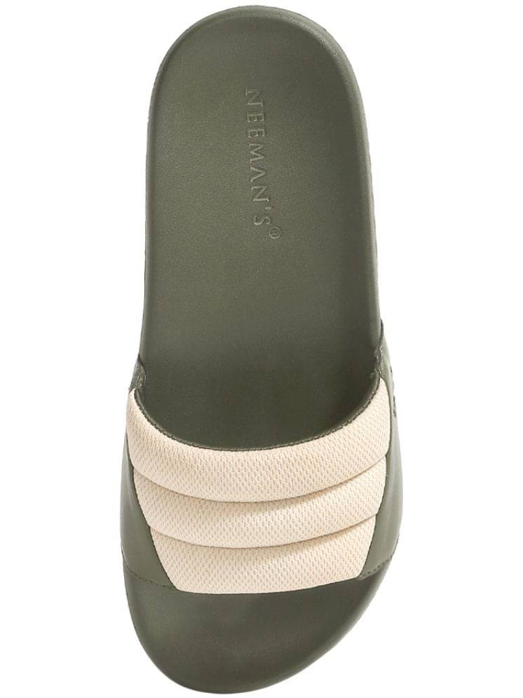 Neeman's Olive Women's Slide Flip Flop Neeman's Olive Women's Slide Flip Flop