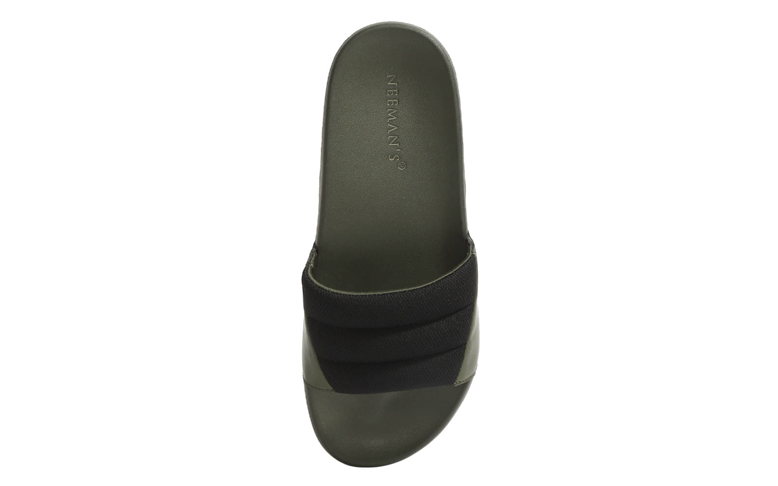     			Neemans Olive Men's Slide Flip Flop