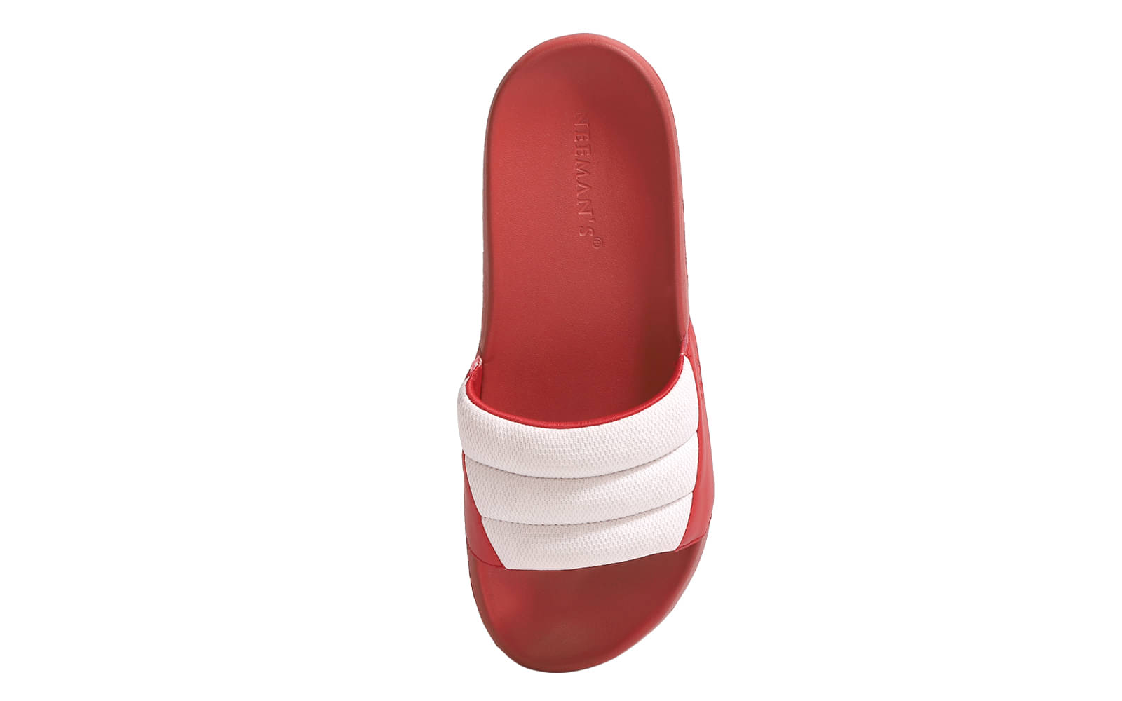     			Neemans White Men's Slide Flip Flop