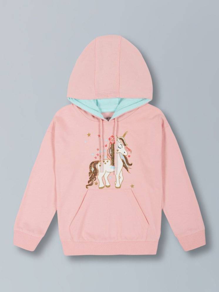     			PLUM TREE Girls Cotton Sweatshirt ( Pink )
