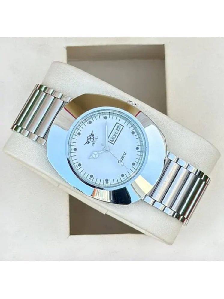     			REESKY Silver Stainless Steel Analog Men's Watch