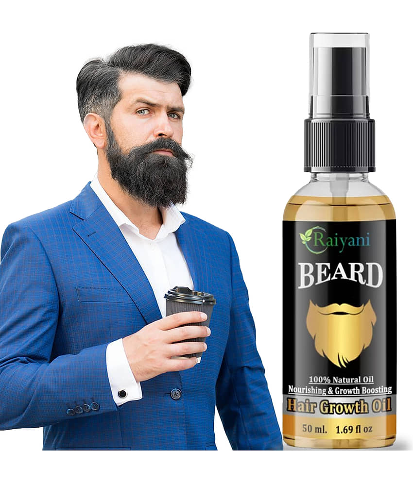 Raiyani Jojoba Oil Promotes Beard Growth Beard Oil 50 ml - Beard Care and Tools | Buy online on ZillyBuy