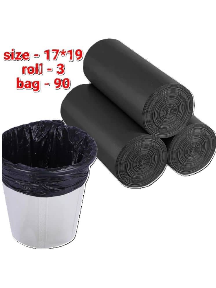 Slings Kitchenware Black Plastic Garbage Bag Pack of 3