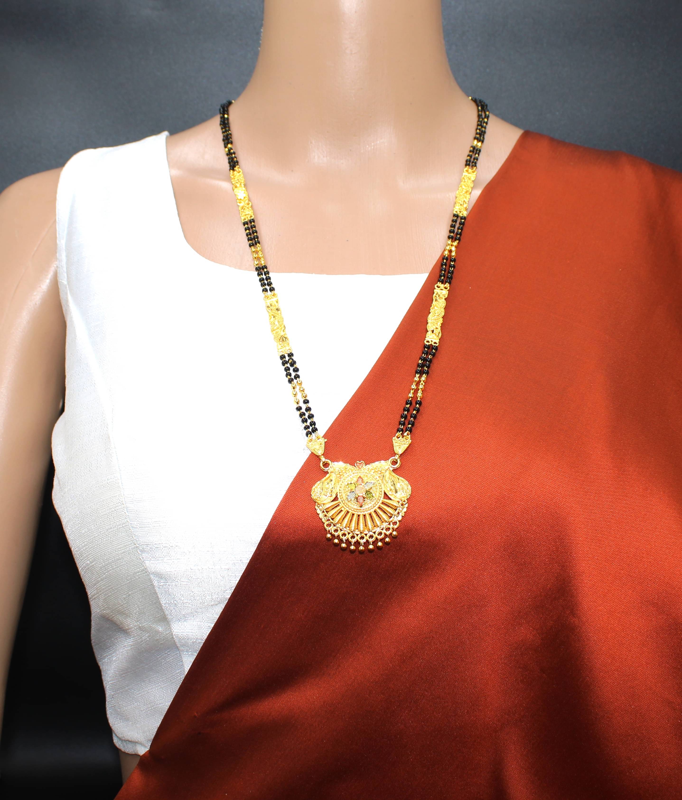 Soni jewellery Golden Mangalsutra ( Pack of 1 ) Soni jewellery Golden Mangalsutra ( Pack of 1 )