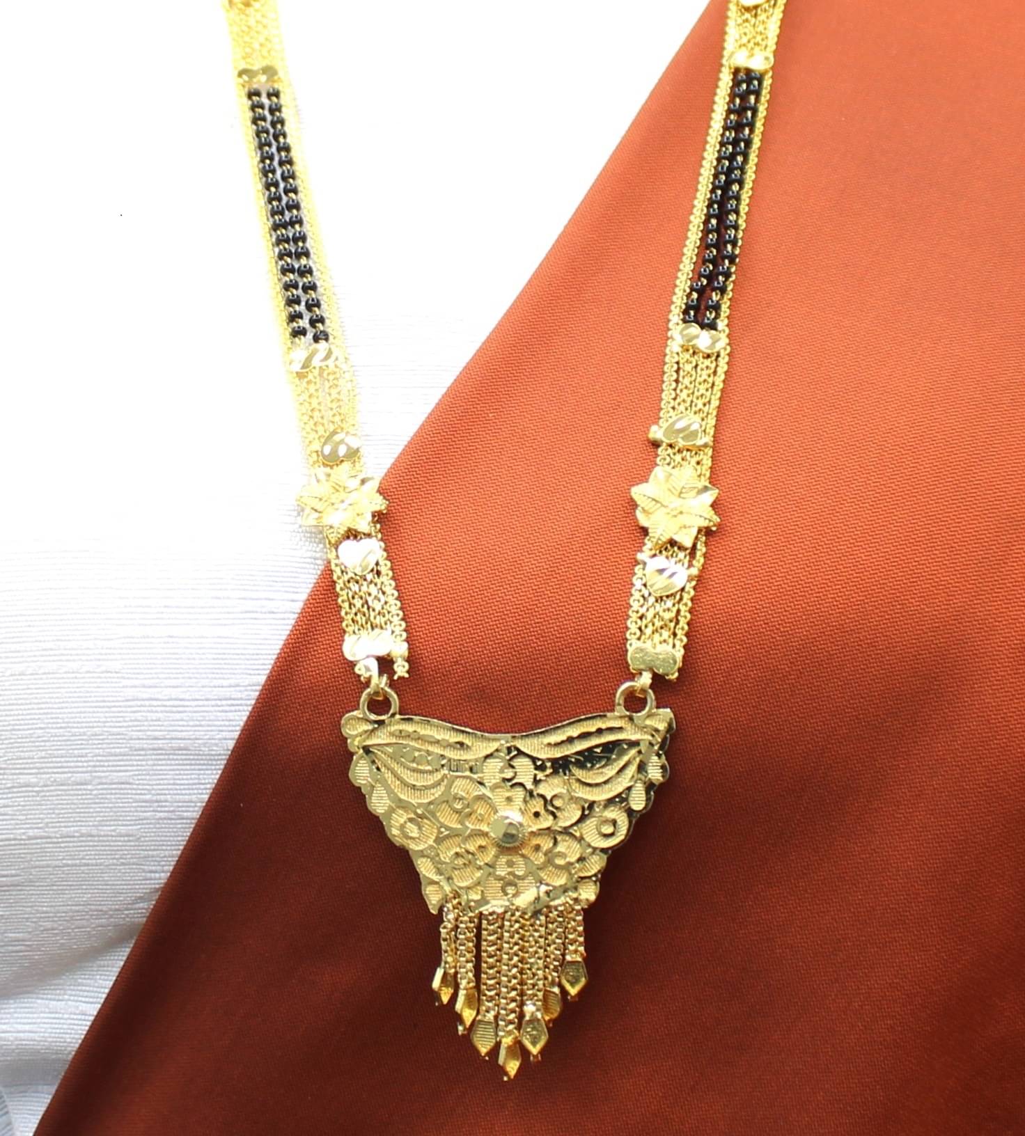 Soni jewellery Golden Mangalsutra ( Pack of 1 ) Soni jewellery Golden Mangalsutra ( Pack of 1 )