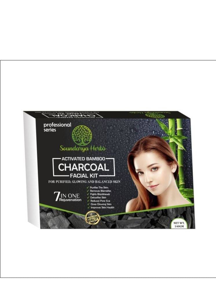 Soundarya Herbs Activated Bamboo Charcoal 3 Times Use Facial Kit For All Skin Type Aloe Vera 1 ( Pack of 1 ) Soundarya Herbs Activated Bamboo Charcoal 3 Times Use Facial Kit For All Skin Type Aloe Vera 1 ( Pack of 1 )