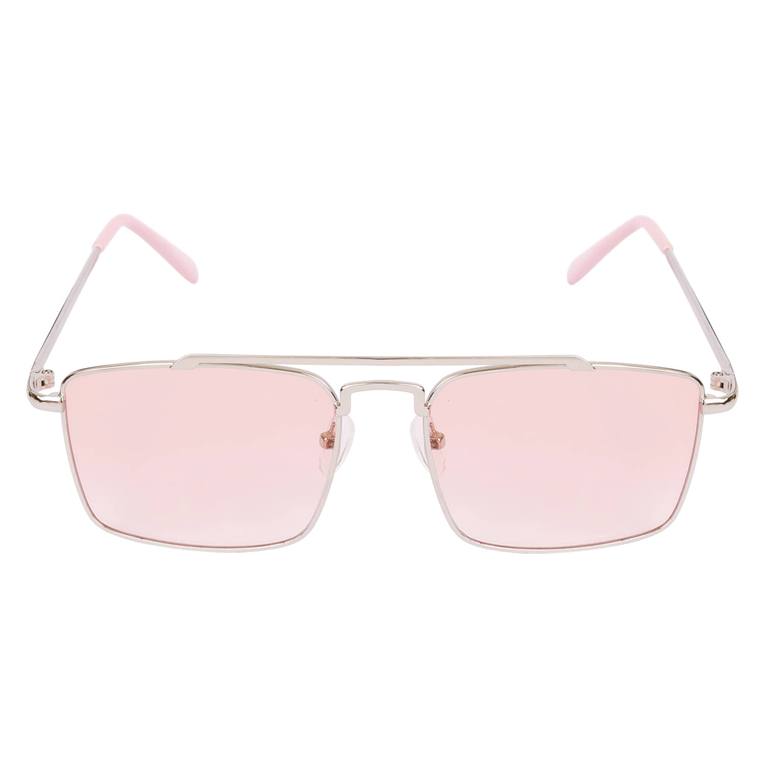     			Sunnies Silver Rectangular Sunglasses ( Pack of 1 )
