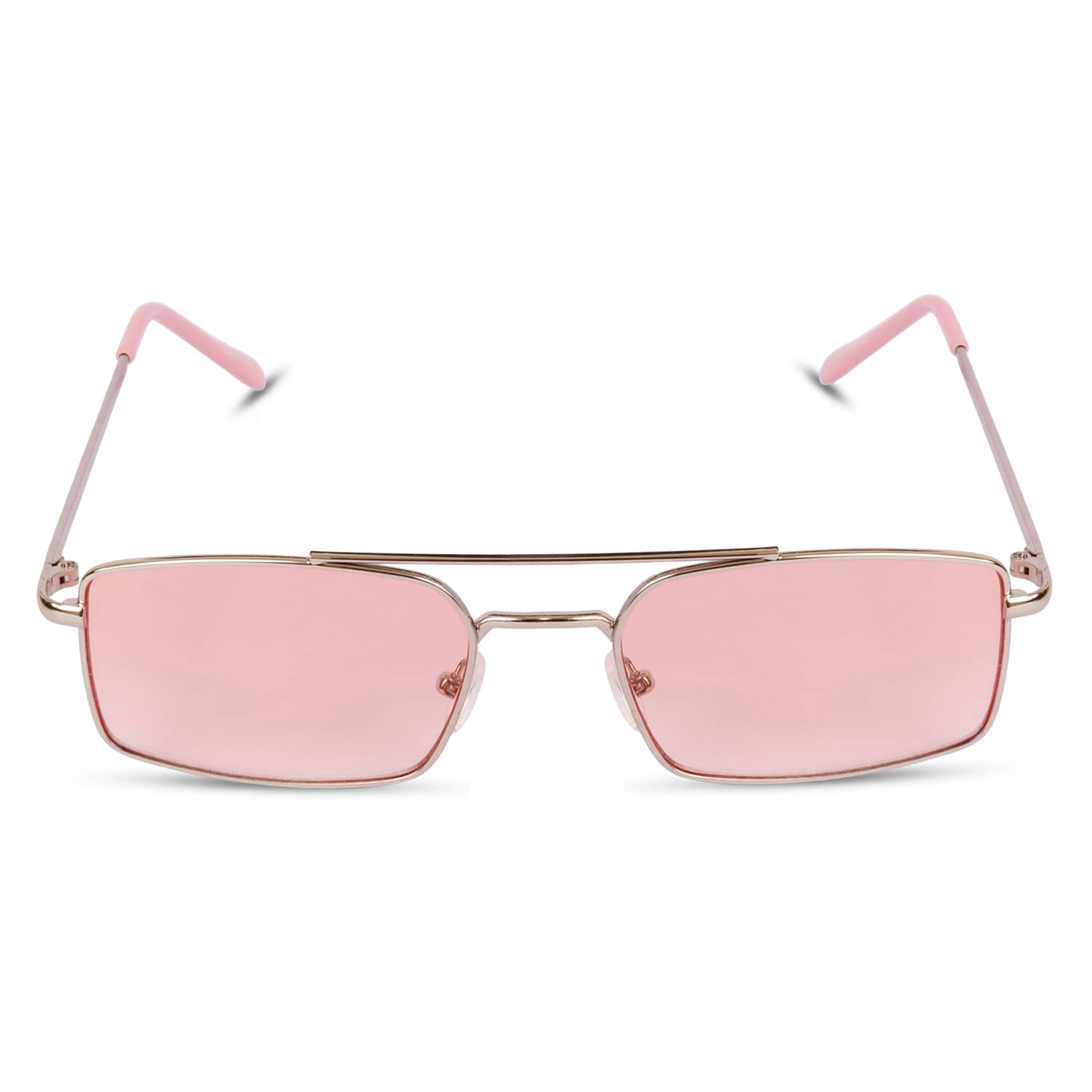     			Sunnies Silver Rectangular Sunglasses ( Pack of 1 )