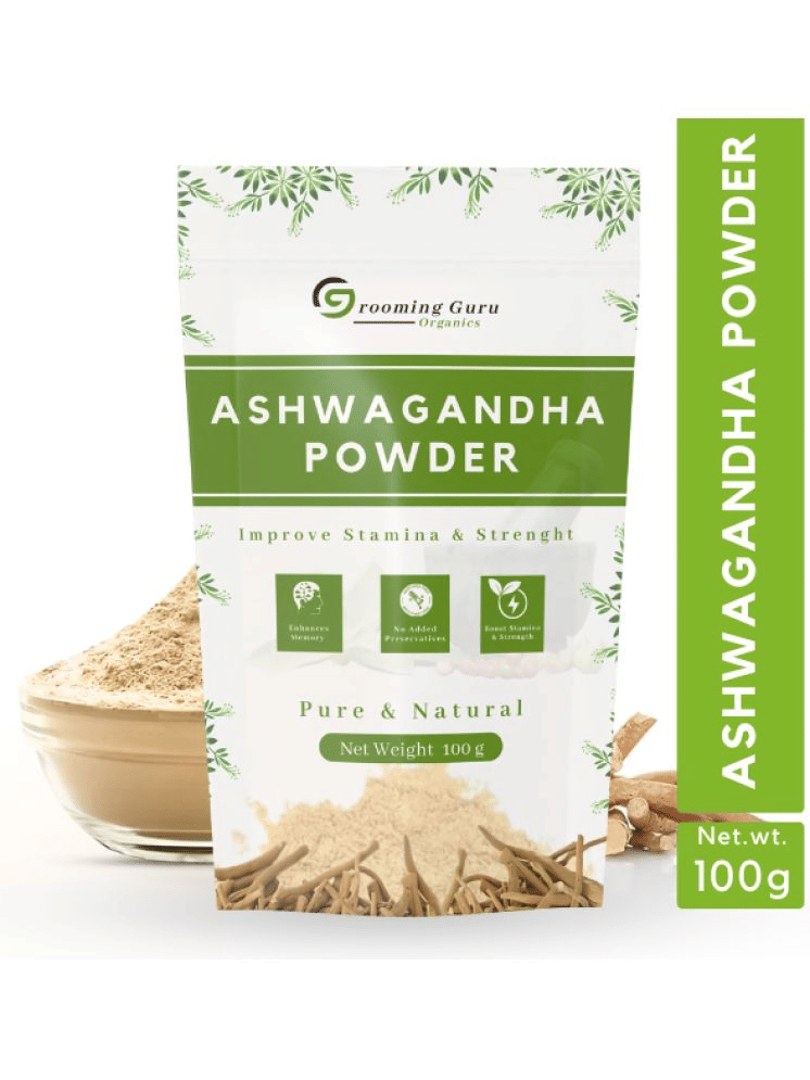 The Gromming Guru 100% Natural Ashwagandha Root Powder Powder 100 Gm Pack of 1 The Gromming Guru 100% Natural Ashwagandha Root Powder Powder 100 Gm Pack of 1