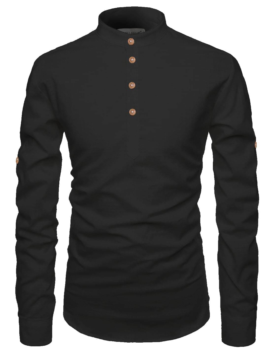Vida Loca Black Cotton Blend Men's Shirt Style Kurta ( Pack of 1 ) Vida Loca Black Cotton Blend Men's Shirt Style Kurta ( Pack of 1 )