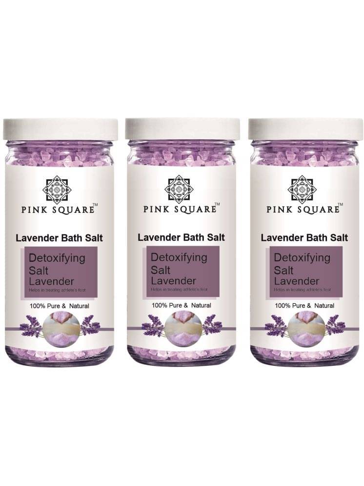 pink square Bath Salt Crystal Lavender Bath Salt 200 g Pack of 3 pink square Bath Salt Crystal Lavender Bath Salt 200 g Pack of 3