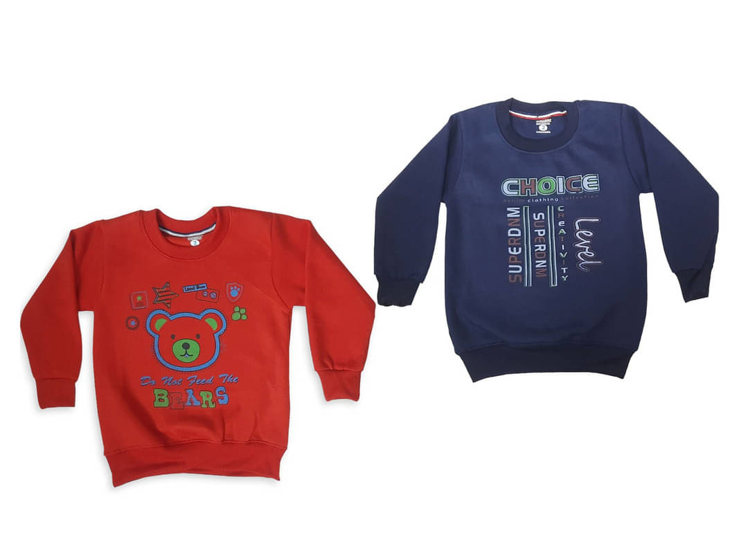     			Paryag Pack of 2 Boys Fleece Sweatshirt ( Multi Color )