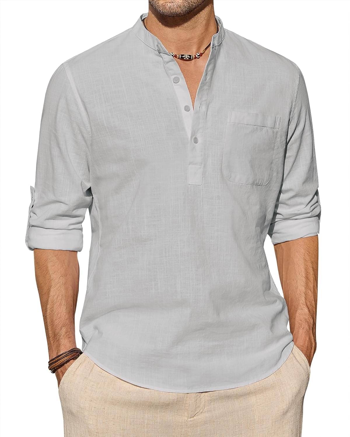 TrendiVastra Gold Cotton Blend Men's Shirt Style Kurta ( Pack of 1 ) TrendiVastra Gold Cotton Blend Men's Shirt Style Kurta ( Pack of 1 )