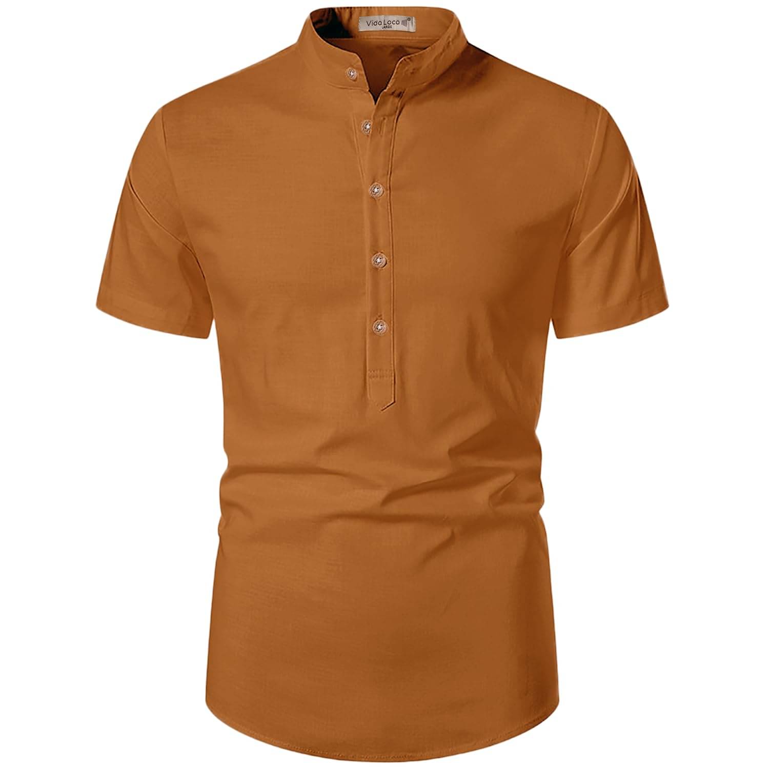     			Vida Loca Gold Cotton Blend Men's Shirt Style Kurta ( Pack of 1 )