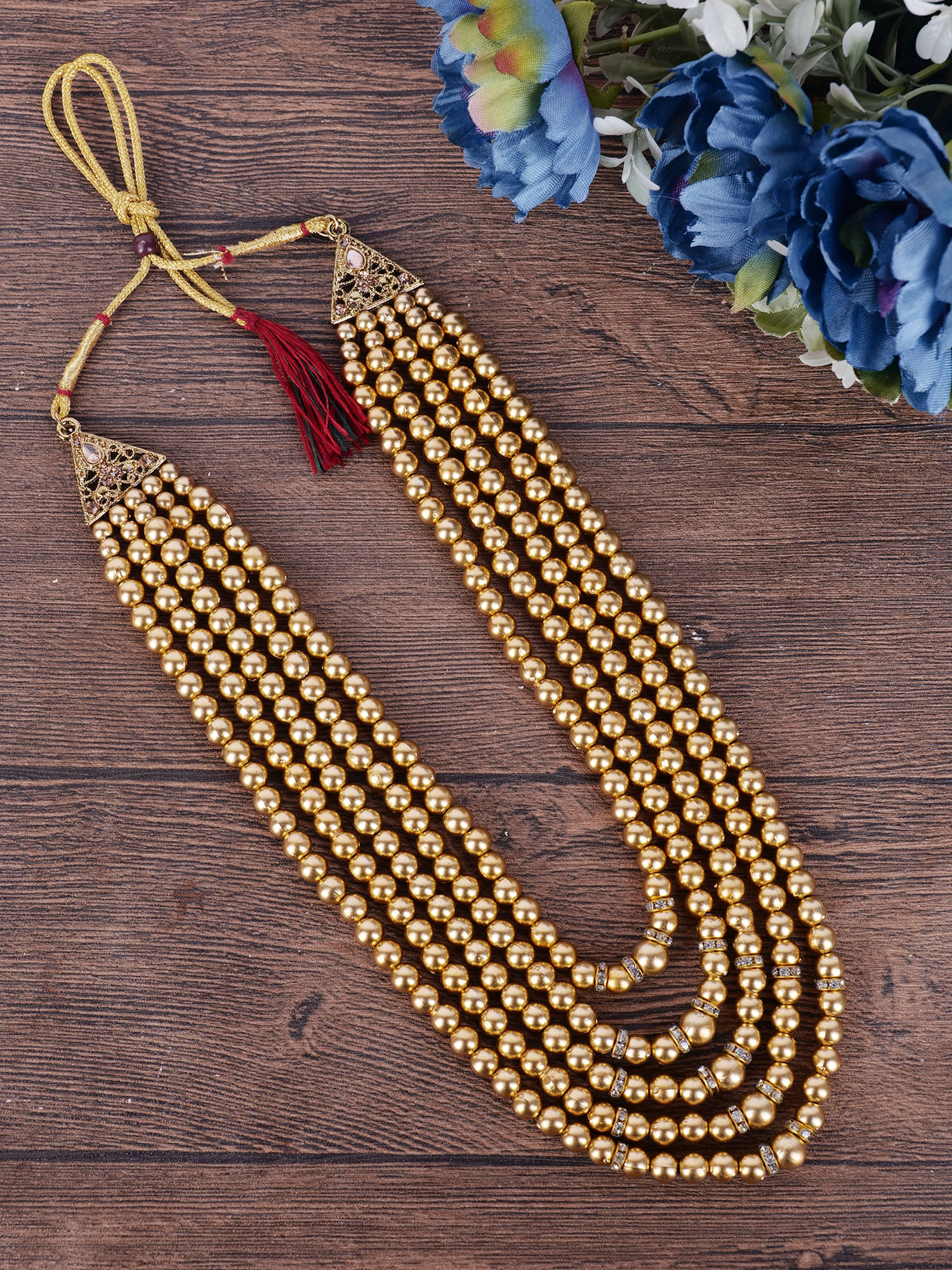     			pearl beads Dulha groom sherwani Necklace/Moti Mala for Men for wedding | Exquisite Groom Mala | Perfect for Grooms