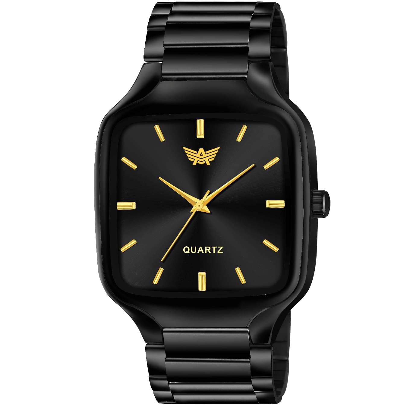     			Abrexo Black Metal Analog Men's Watch