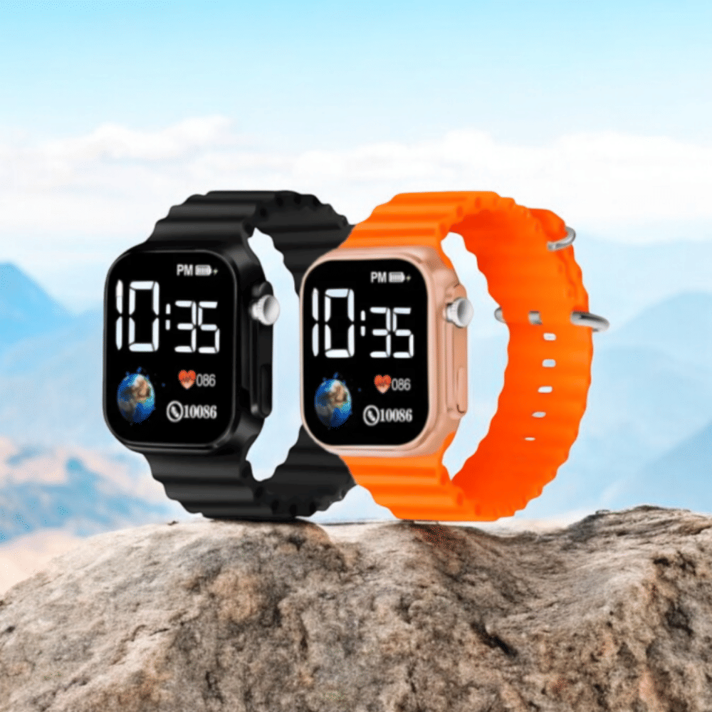DECLASSE Orange Silicon Digital Men's Watch