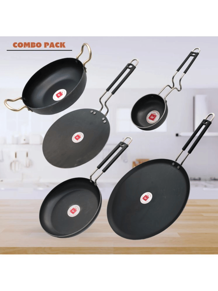    			LAZYWINDOW Black Iron No Coating Cookware Sets ( Set of 1 )